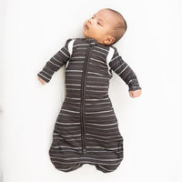 1.0 TOG Convertible Swaddle Sack - Charcoal Stripes