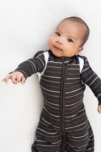 1.0 TOG Convertible Swaddle Sack - Charcoal Stripes