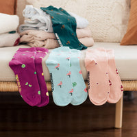 Women's Socks | Tiny Lemon & Lime Fruits | Mismatched