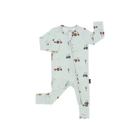 Footless Sleeper w/ Fold-over Cuffs - Tractors