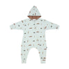 Baggy Hooded Zipper Jumpsuit - Tractors