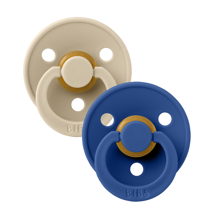 Pacifier - OG - Vanilla/Cornflower - Round Nipple