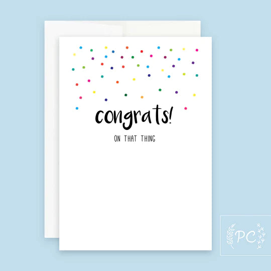 Card - Congrats on That Thing