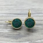 Luxe Swarovski Crystal Frenchback Earring - Gold