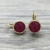 Luxe Swarovski Crystal Frenchback Earring - Gold