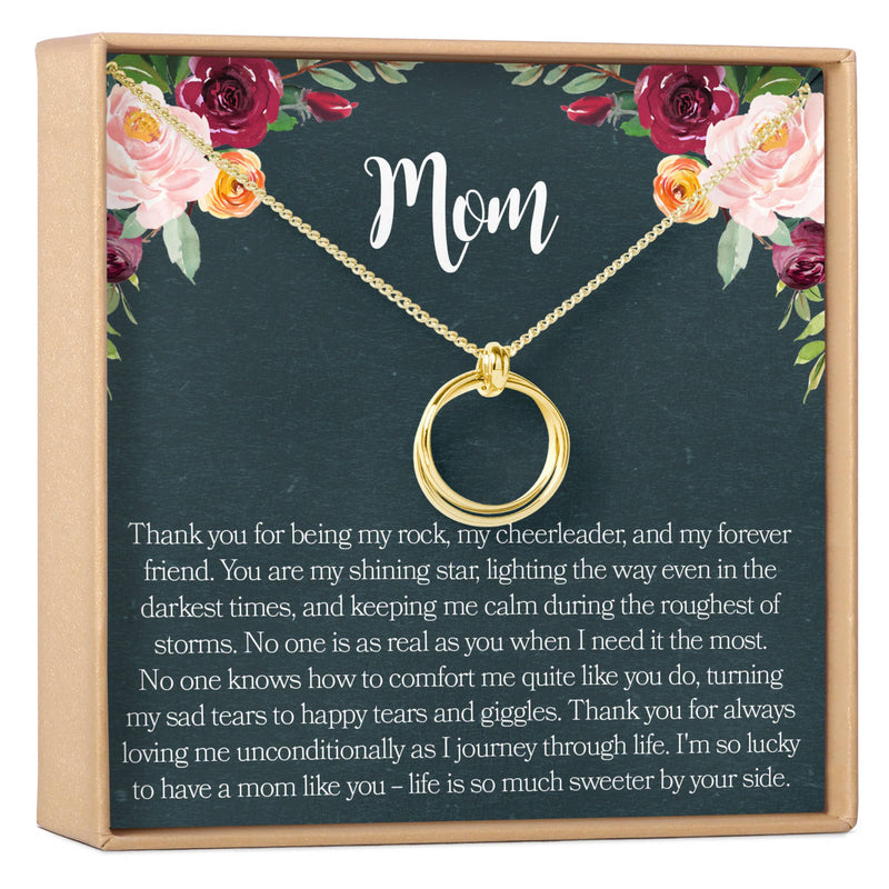 Mother Necklace - Gold Stacked Circle