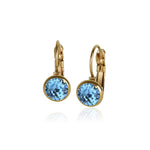 Luxe Swarovski Crystal Frenchback Earring - Gold