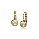 Luxe Swarovski Crystal Frenchback Earring - Gold