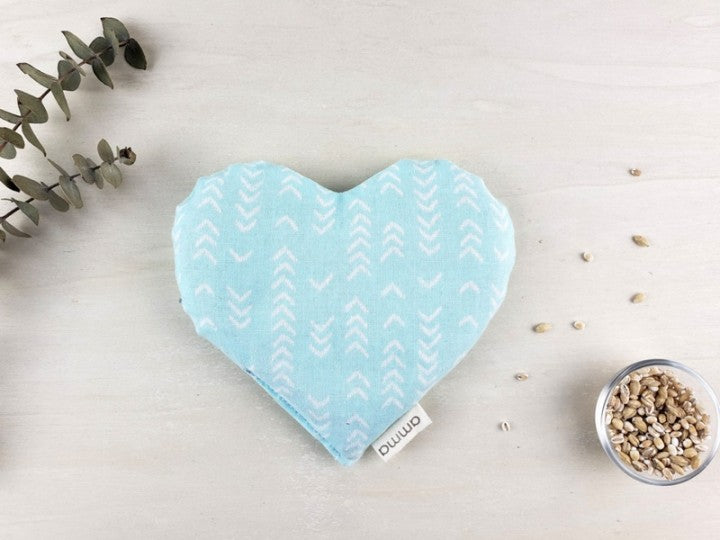 Heart Comfort Cushion for Babies - Bommerang Aqua