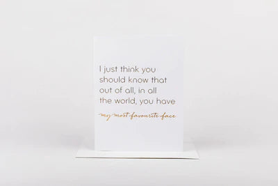 Card - Favourite Face