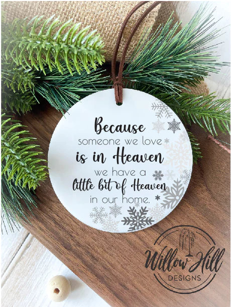 Holiday Ornament - Heaven With Snowflakes