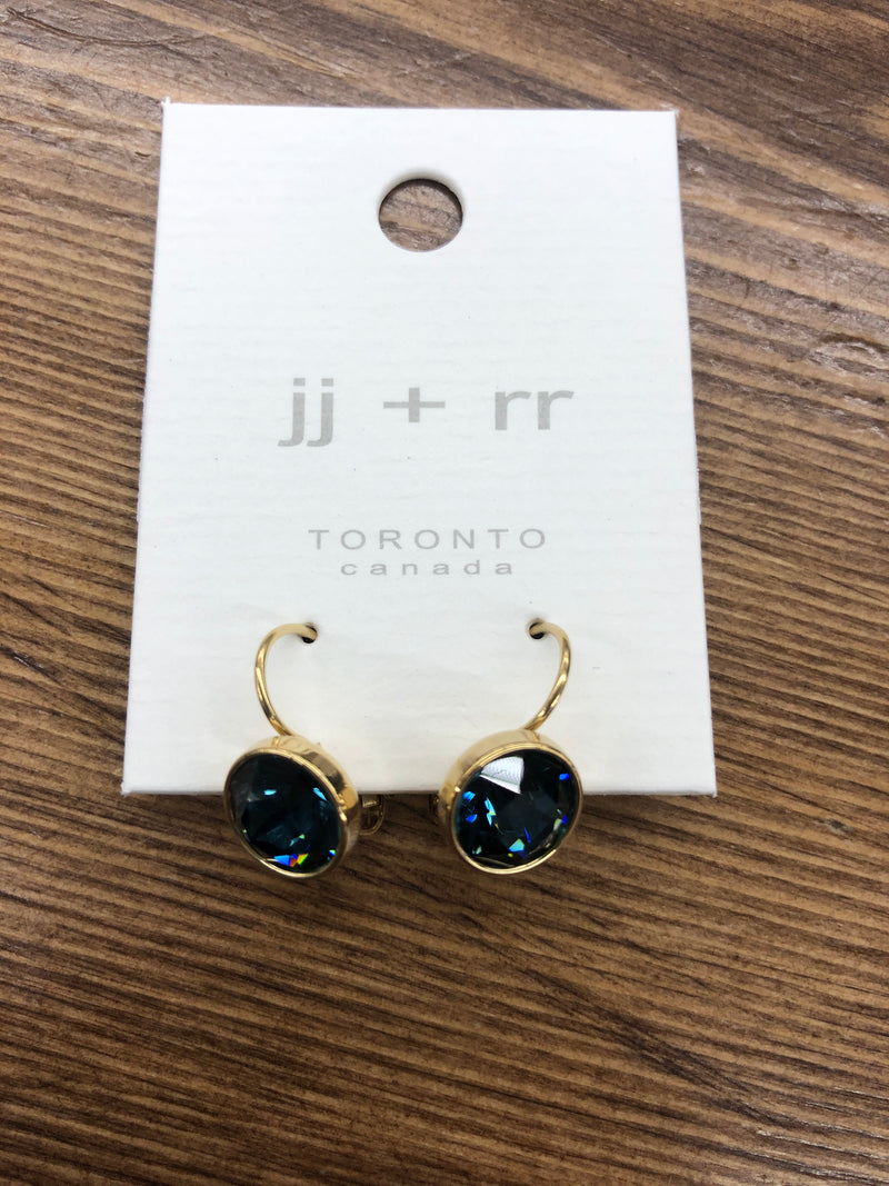 Luxe Swarovski Crystal Frenchback Earring - Gold