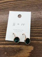 Luxe Swarovski Crystal Frenchback Earring - Rose Gold