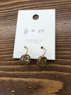Luxe Swarovski Crystal Frenchback Earring - Rose Gold