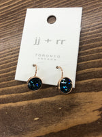 Luxe Swarovski Crystal Frenchback Earring - Rose Gold