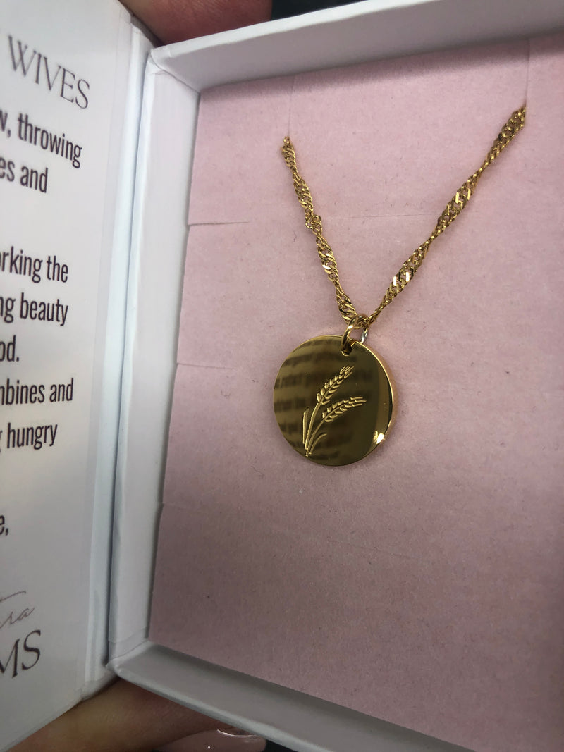 Farm Her Necklace - Wheat