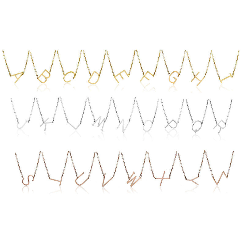 Initial Necklace - U