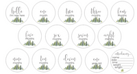 Newborn Milestone Set - Forest