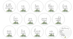 Newborn Milestone Set - Forest