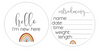 Newborn Milestone Set - Boho Rainbows