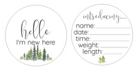 Newborn Milestone Set - Forest