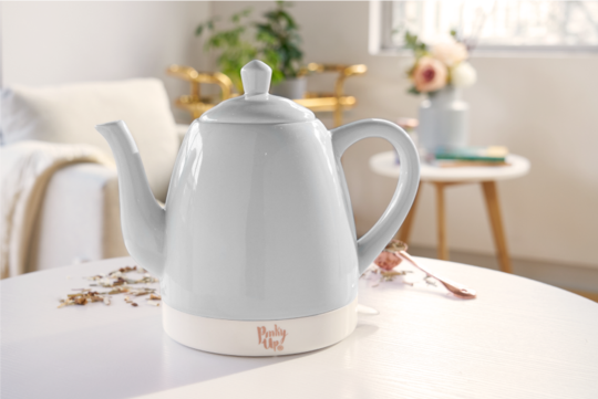 Noellea Ceramic Electric Tea Kettle Grey