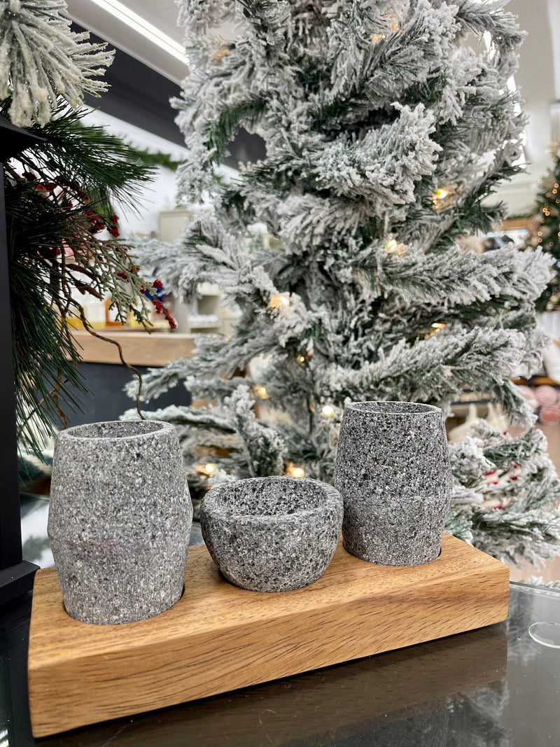 Tequila Shot Set - Volcanic Rock