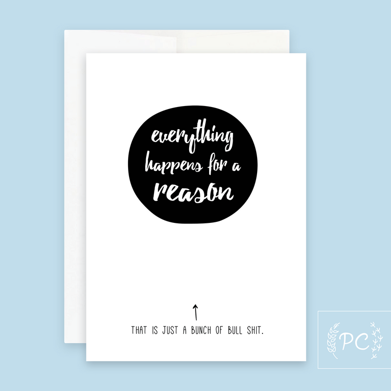 Card - Everything Happens for a Reason
