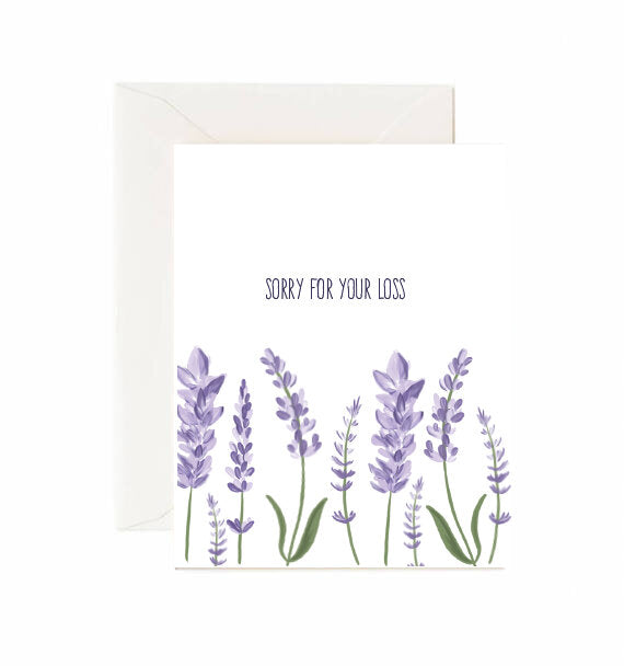Card - Sorry For Your Loss (Lavender)