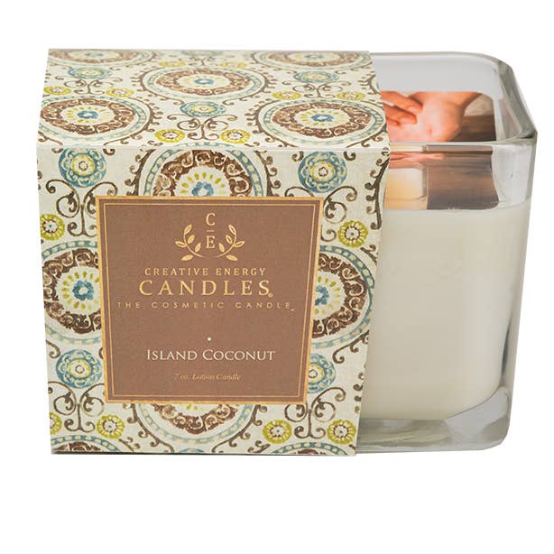 Island Coconut: 2-in-1 Soy Lotion Candle