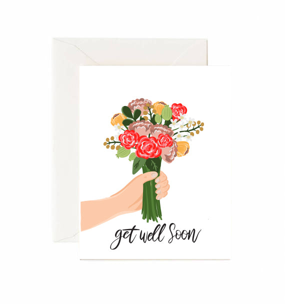 Card - Get Well Soon - Flowers
