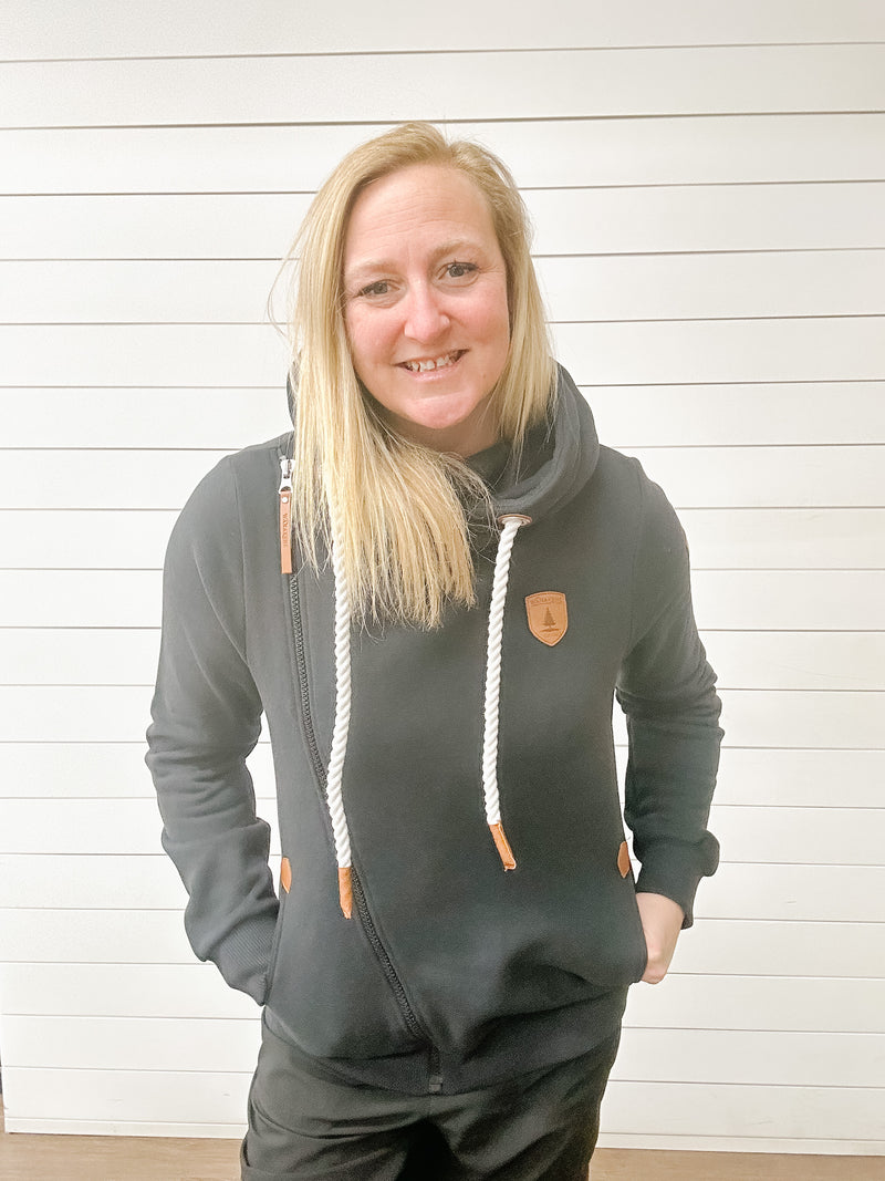 Athena Hoodie - Dark Heather Gray