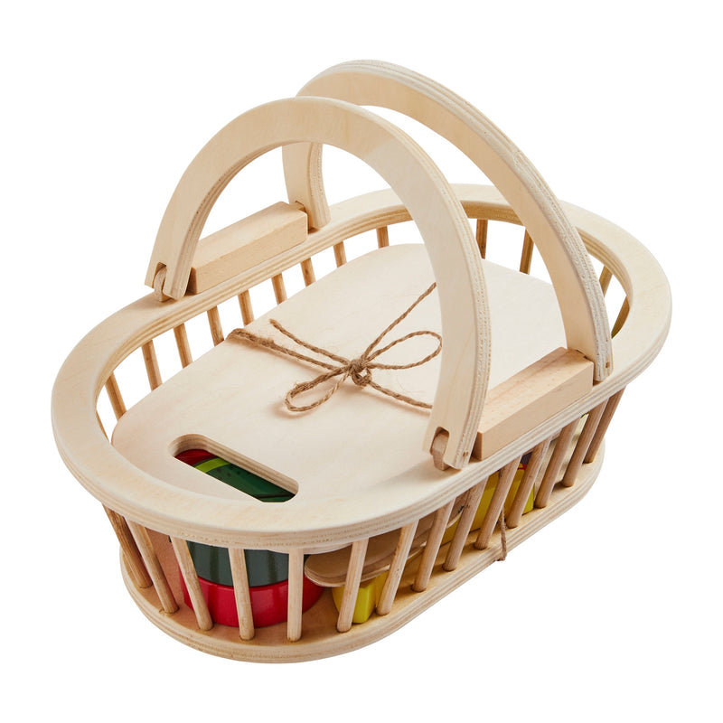 Produce Basket Wood Toy Set